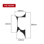 Car Carbon Fiber Cup Holder Panel Decorative Sticker for Nissan 370Z Z34 2009-, Left and Right Drive Universal, Cup Holder Panel