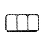 Car Carbon Fiber Central Control Heating Button Frame Decorative Sticker for Nissan 370Z Z34 2009-, Left and Right Drive Universal, Central Control Heating Button Frame