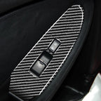 2 PCS Car Carbon Fiber Window Lift Panel Decorative Sticker for Nissan 370Z Z34 2009-, Right Drive Low-configured, Window Lift Panel Right Drive
