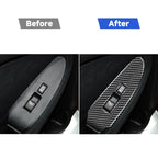 Car Carbon Fiber Vice Driving Side Door Lift Control Decorative Sticker for Nissan 370Z Z34 2009-, Right Drive, Vice Driving Side Door Lift Control Right Drive