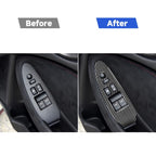 Car Carbon Fiber Main Driving Side Door Lift Control Decorative Sticker for Nissan 370Z Z34 2009-, Right Drive Low-configured, Main Driving Side Door Lift Control Right Drive