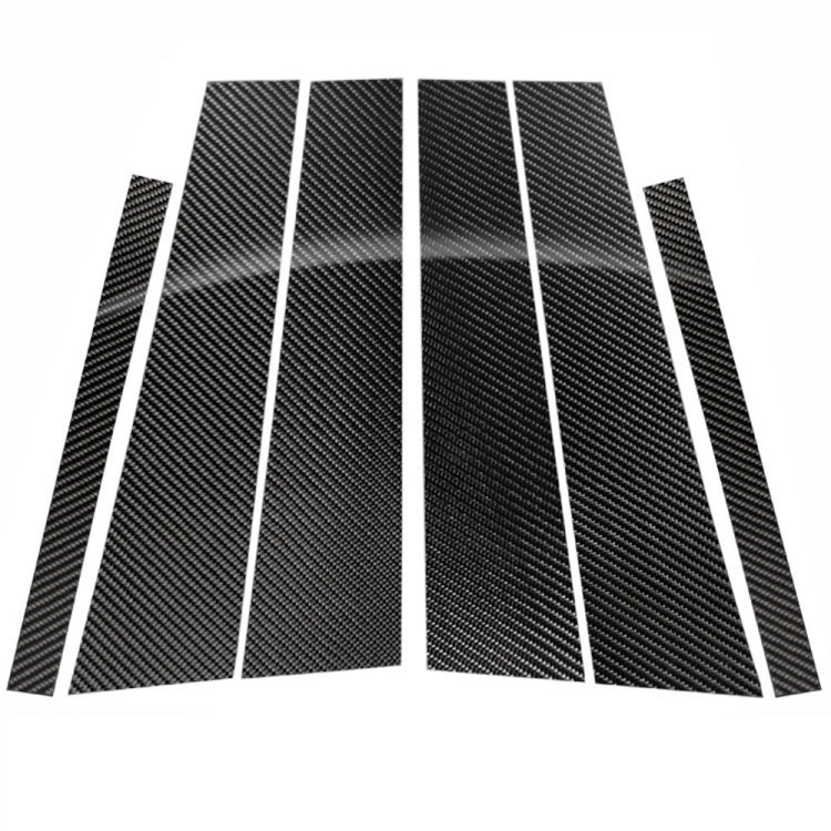 Car Carbon Fiber B Pillar Decorative Sticker for Mercedes-Benz GLK 2008-2013, Left and Right Drive Universal, For Mercedes-Benz GLK 2008-2013