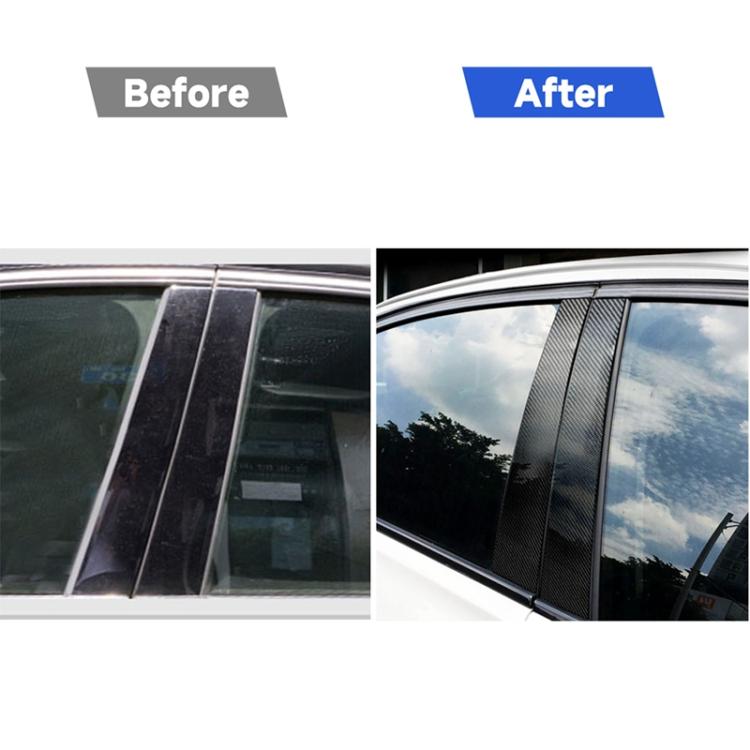 Car Carbon Fiber B Pillar Decorative Sticker for BMW X1 E84 2011-2015, Left and Right Drive Universal, For BMW X1 E84 2011-2015