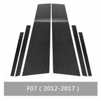 Car Carbon Fiber B Pillar Decorative Sticker for BMW 5GT F07 2012-2017, Left and Right Drive Universal, For BMW 5GT F07 2012-2017