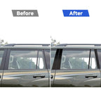 Car Carbon Fiber Goalpost Decorative Sticker for Toyota Land Cruiser Prado 2010-2018, Left and Right Drive Universal, For Toyota Land Cruiser Prado 2010-2018