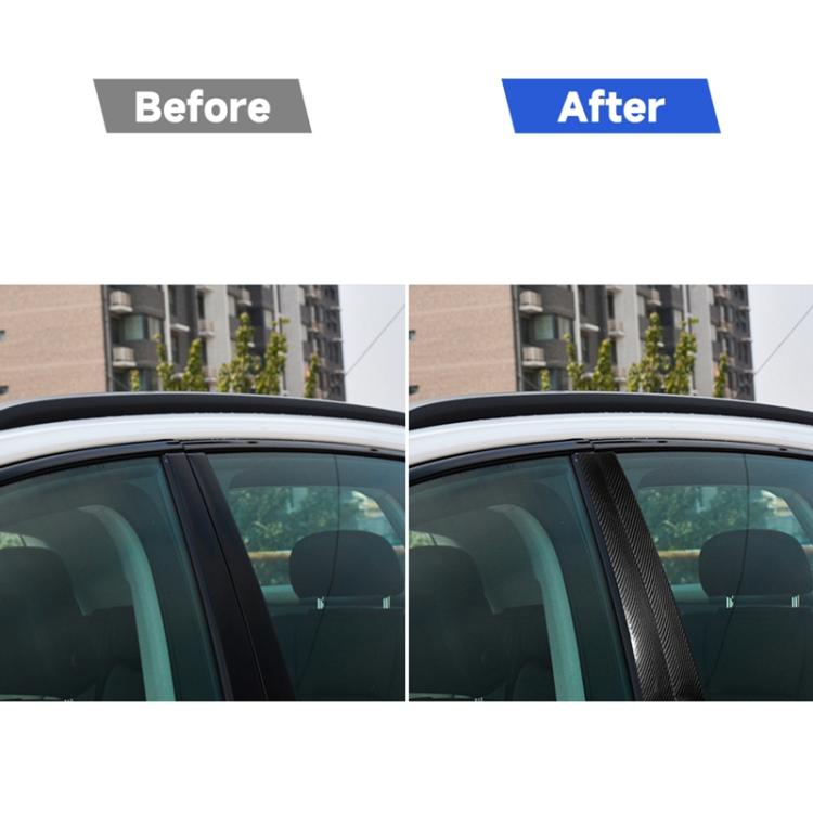 10 in 1 Car Carbon Fiber Center Pillar Decorative Sticker for Audi Q7 / SQ7 4M 2016-2019, Left and Right Drive Universal, For Audi Q7