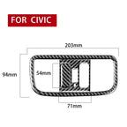 2 in 1 Car Carbon Ceiling Light Panel Decorative Sticker for Honda Civic 8th Generation 2006-2011, Left and Right Drive Universal, Ceiling Light Panel