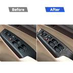 4 in 1 Car Carbon Fiber Glass Lift Panel Decorative Sticker for Honda Civic 8th Generation 2006-2011, Right Drive, Glass Lift Panel, Right Drive