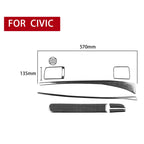 8 in 1 Car Carbon Fiber Front Passenger Seat Dashboard Decorative Sticker for Honda Civic 8th Generation 2006-2011, Right Drive, Front Passenger Seat Dashboard, Right Drive