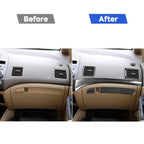 8 in 1 Car Carbon Fiber Front Passenger Seat Dashboard Decorative Sticker for Honda Civic 8th Generation 2006-2011, Left Drive, Front Passenger Seat Dashboard, Left Drive
