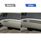 3 in 1 Car Carbon Fiber Front Passenger Seat Storage Box Decorative Sticker for Honda Civic 8th Generation 2006-2011, Left Drive, Front Passenger Seat Storage Box, Left Drive