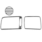 3 in 1 Car Carbon Fiber Front Passenger Seat Air Outlet Decorative Sticker for Honda Civic 8th Generation 2006-2011, Right Drive, Front Passenger Seat Air Outlet, Right Drive
