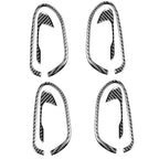 8 in 1 Car Carbon Door Handle Decorative Sticker for Honda Civic 8th Generation 2006-2011, Left and Right Drive Universal, Door Handle