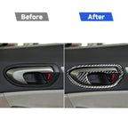 8 in 1 Car Carbon Door Handle Decorative Sticker for Honda Civic 8th Generation 2006-2011, Left and Right Drive Universal, Door Handle