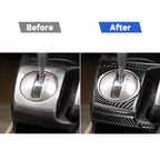 7 in 1 Car Carbon Fiber Manual Gear + Water Cup Holder Decorative Sticker for Honda Civic 8th Generation 2006-2011, Right Drive, Manual Gear + Water Cup Holder, Right Drive