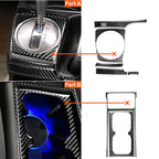 7 in 1 Car Carbon Fiber Manual Gear + Water Cup Holder Decorative Sticker for Honda Civic 8th Generation 2006-2011, Right Drive, Manual Gear + Water Cup Holder, Right Drive
