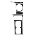 7 in 1 Car Carbon Fiber Manual Gear + Water Cup Holder Decorative Sticker for Honda Civic 8th Generation 2006-2011, Left Drive, Manual Gear + Water Cup Holder, Left Drive