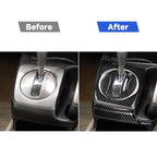 10 in 1 Car Carbon Fiber Automatic Gear + Water Cup Holder Decorative Sticker for Honda Civic 8th Generation 2006-2011, Right Drive, Automatic Gear + Water Cup Holder, Right Drive