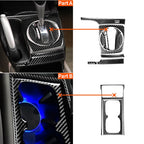 10 in 1 Car Carbon Fiber Automatic Gear + Water Cup Holder Decorative Sticker for Honda Civic 8th Generation 2006-2011, Left Drive, Automatic Gear + Water Cup Holder, Left Drive
