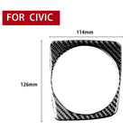 Car Carbon Fiber Manual Gear Decorative Sticker for Honda Civic 8th Generation 2006-2011, Left Drive, Manual Gear, Left Drive