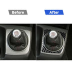 Car Carbon Fiber Manual Gear Decorative Sticker for Honda Civic 8th Generation 2006-2011, Left Drive, Manual Gear, Left Drive
