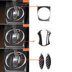 4 in 1 Car Carbon Fiber Automatic Gear Set Decorative Sticker for Honda Civic 8th Generation 2006-2011, Right Drive, Automatic Gear Set, Right Drive