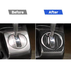 4 in 1 Car Carbon Fiber Automatic Gear Set Decorative Sticker for Honda Civic 8th Generation 2006-2011, Left Drive, Automatic Gear Set, Left Drive