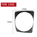 Car Carbon Fiber Automatic Gear Frame Decorative Sticker for Honda Civic 8th Generation 2006-2011, Right Drive, Automatic Gear Frame, Right Drive