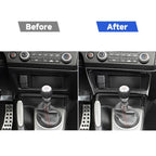 2 in 1 Car Carbon Fiber Storage Box Decorative Sticker for Honda Civic 8th Generation 2006-2011, Left Drive, Storage Box, Left Drive