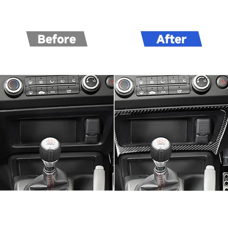 Car Carbon Fiber Big Storage Box Decorative Sticker for Honda Civic 8th Generation 2006-2011, Right Drive, Big Storage Box, Right Drive