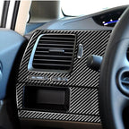 3 in 1 Car Carbon Fiber Driver Seat Left Side Panel Decorative Sticker for Honda Civic 8th Generation 2006-2011, Left Drive, Driver Seat Left Side Panel