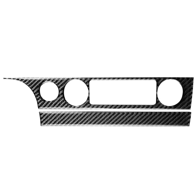 2 in 1 Car Carbon Fiber Air Conditioning Button Panel Decorative Sticker for Honda Civic 8th Generation 2006-2011, Left Drive, Air Conditioning Button Panel