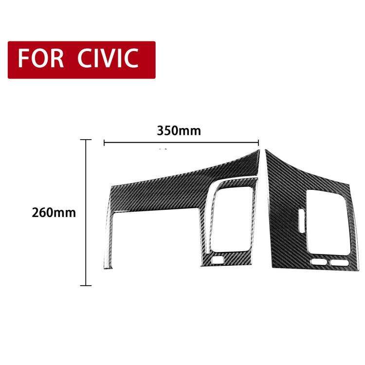 2 in 1 Car Carbon Fiber Driver Seat Left Side Air Outlet + Navigation Panel Decorative Sticker for Honda Civic 8th Generation 2006-2011, Right Drive, Driver Seat Left Side Air Outlet + Navigation Panel, Right Drive