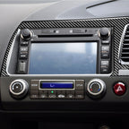 Car Carbon Fiber Navigation Panel Decorative Sticker for Honda Civic 8th Generation 2006-2011, Right Drive, Navigation Panel, Right Drive