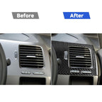 Car Carbon Fiber Driver Seat Left Side Air Outlet Panel Decorative Sticker for Honda Civic 8th Generation 2006-2011, Right Drive, Driver Seat Left Side Air Outlet Panel, Right Drive