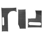 3 in 1 Car Carbon Fiber Gear Console Decorative Sticker for Jeep Wrangler JK 2007-2010, Left Drive , Gear Console
