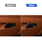 Car Carbon Fiber Passenger Seat Storage Decorative Sticker for Alfa Romeo Giulia 2017-2019, Left Drive, Passenger Seat Storage, Left Drive