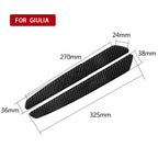 2 in 1 Car Carbon Fiber Welcome Pedal Decorative Sticker for Alfa Romeo Giulia 2017-2019, Left and Right Drive Universal, Welcome Pedal