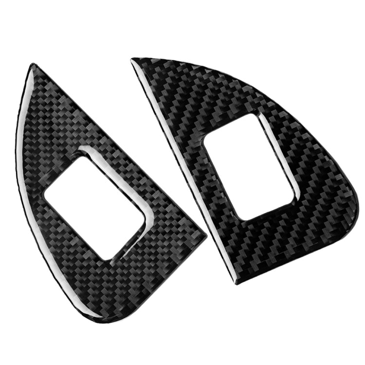 4 in 1 Car Carbon Fiber Window Button Panel Decorative Sticker for Alfa Romeo Giulia 2017-2019, Left Drive, Window Button Panel, Left Drive