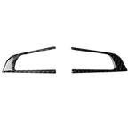 2 in 1 Car Carbon Fiber Steering Wheel Button Decorative Sticker for Alfa Romeo Giulia Stelvio 2017-2019, Left and Right Drive Universal, Steering Wheel Button