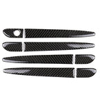One Set Car Carbon Fiber Outside Door Handle without Smart Hole Decorative Sticker for Mazda CX-5 2017-2018, Right Drive, Outside Door Handle without Smart Hole, Right Drive