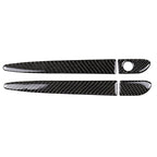 One Set Car Carbon Fiber Outside Door Handle without Smart Hole Decorative Sticker for Mazda CX-5 2017-2018, Left Drive, Outside Door Handle without Smart Hole, Left Drive