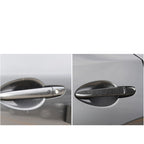One Set Car Carbon Fiber Outside Door Handle without Smart Hole Decorative Sticker for Mazda CX-5 2017-2018, Left Drive, Outside Door Handle without Smart Hole, Left Drive