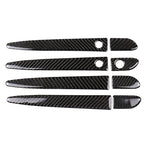 Car Carbon Fiber Outside Door Handle with Smart Hole Decorative Sticker for Mazda CX-5 2017-2018, Left Drive, Outside Door Handle with Smart, Left Drive