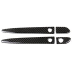 Car Carbon Fiber Outside Door Handle with Smart Hole Decorative Sticker for Mazda CX-5 2017-2018, Left Drive, Outside Door Handle with Smart, Left Drive