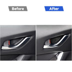 Car Carbon Fiber Inner Door Bowl Decorative Sticker for Mazda, Left and Right Drive Universal, Inner Door Bowl