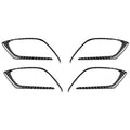Car Carbon Fiber Inner Door Handle Decorative Sticker for Mazda CX-5 2017-2018, Left and Right Drive Universal, Inner Door Handle