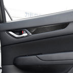 Car Carbon Fiber Door Panel Decorative Sticker for Mazda CX-5 2017-2018, Left and Right Drive Universal, Door Panel