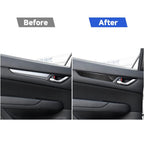 Car Carbon Fiber Door Panel Decorative Sticker for Mazda CX-5 2017-2018, Left and Right Drive Universal, Door Panel