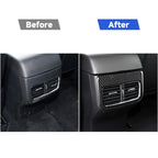 Car Carbon Fiber Rear Air Outlet Decorative Sticker for Mazda CX-5 2017-2018, Left and Right Drive Universal, Rear Air Outlet